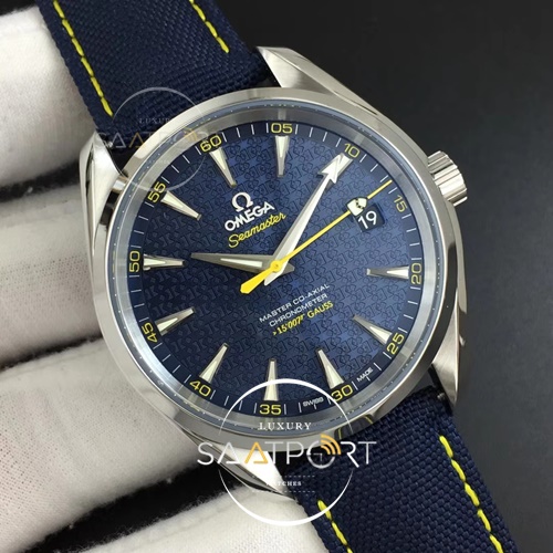 Omega Aqua Terra 41 mm 15007 Gauss Spectre VSF 1-1 Best Edition Blue Textured Dial on Blue Nylon Strap A8507 Super Clone