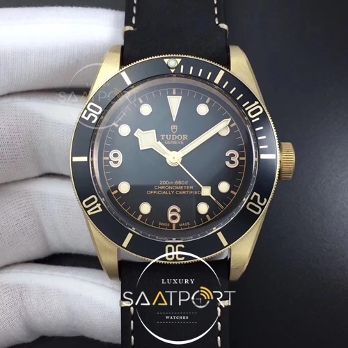 Tudor Heritage Black Bay Bronze Gray XF 1-1 Best Edition on Leather Strap SUPER CLON 5612