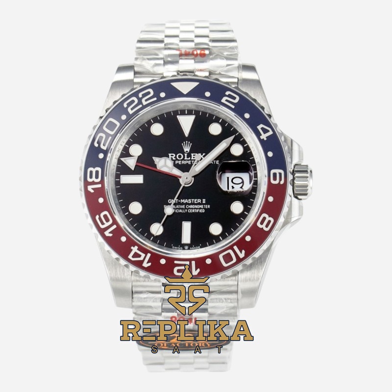Rolex GMT-Master II QF Factory 40mm 126710BLRO Jubilee Pepsi 3285 Super Clone ETA