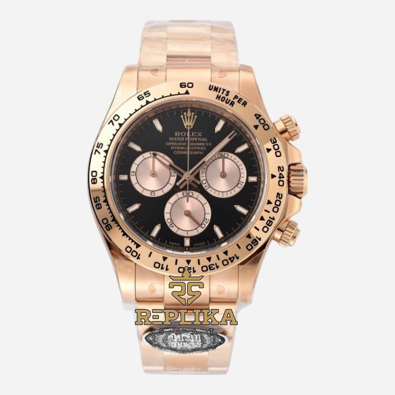 Rolex Daytona 126505 Everose 40mm Black Dial Clean 4131 Super Clone ETA