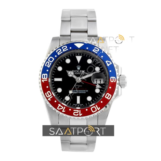 Rolex GMT Master II 116710 Seramik Bezel 3186 ETA