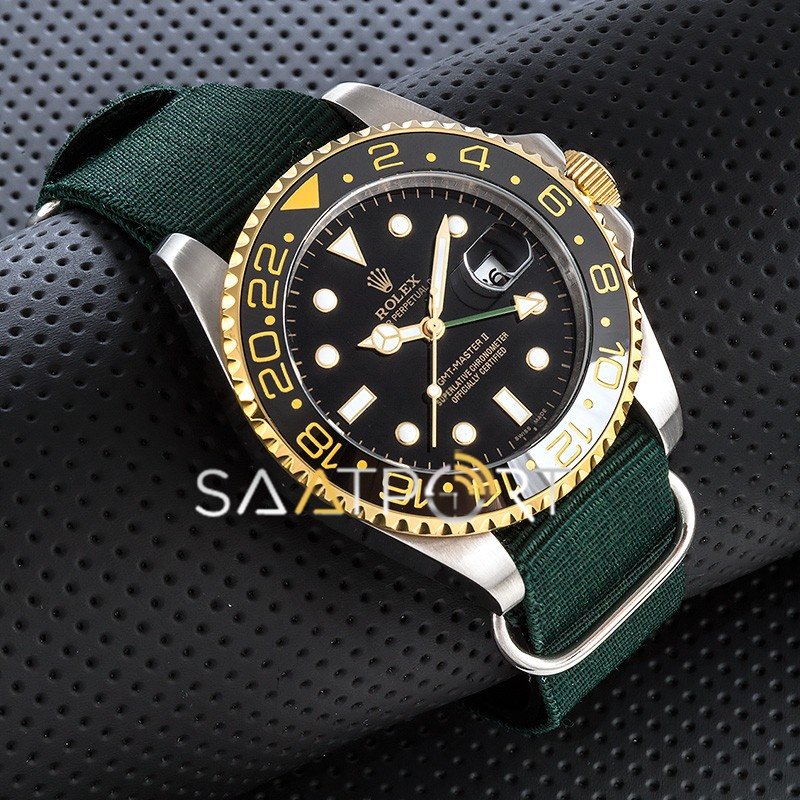 Rolex Submariner GMT Yeşil Natoband Seramik Bezel