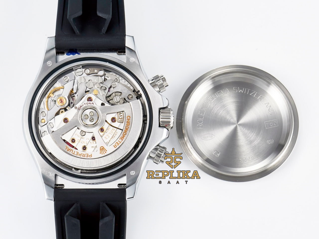 Rolex Daytona 126519LN Siyah Kadran QF Factory 40mm Oysterflex 4131 Super Clone ETA