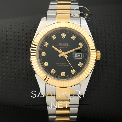 Rolex Datejust Two Tone Taşlı Model