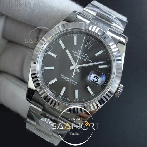 Rolex DateJust 41 ARF 126334 Best Edition 904L Steel Gray Dial on Oyster Bracelet Eta 3235