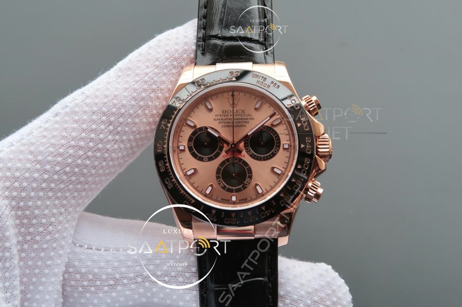 Rolex Daytona Cosmograph 116515LN Deri Kordon 4130 Mekanizma