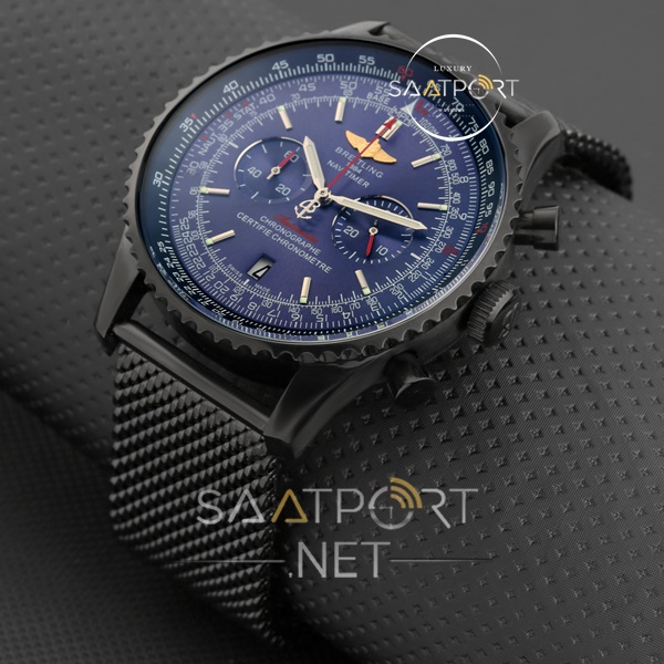 Breitling Navitimer Siyah pvd kasa Ve Mavi Kadran