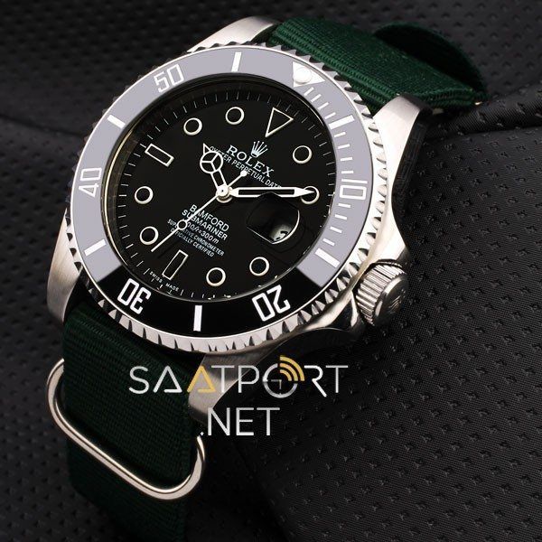 Rolex Submariner Bamford Nato Band Yeşil