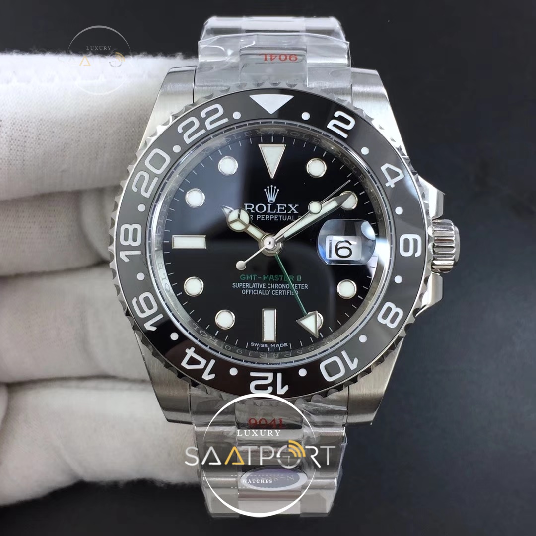 Rolex GMT-Master II 116710LN Black Ceramic 904L Steel Noob Best Edition 3187