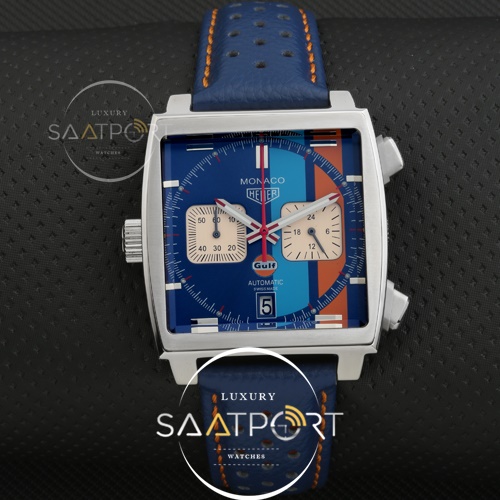 TAG Heuer Ungetragene MONACO Calibre 11 Gulf Special Edition