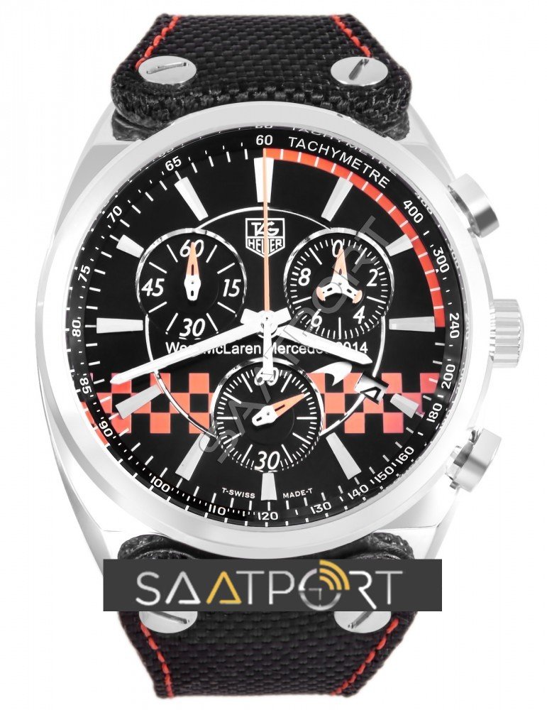 Tag Heuer Mclaren Gümüş Kasa Siyah Kadran II