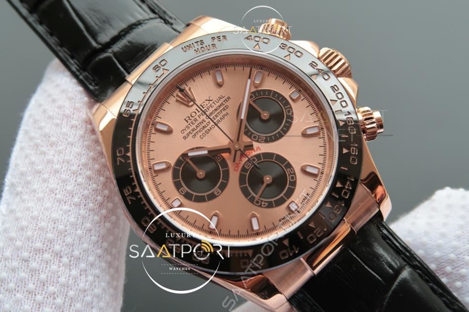 Rolex Daytona Cosmograph 116515LN Deri Kordon 4130 Mekanizma