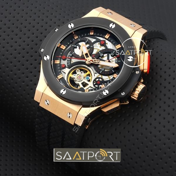 Hublot türbülonlu Gold kasa otomatik