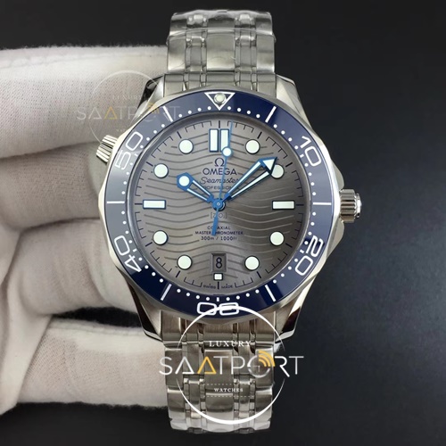 OMEGA  Seamaster Diver 300M VSF Best Edition Blue Ceramic Gray Dial on SS Bracelet A8800