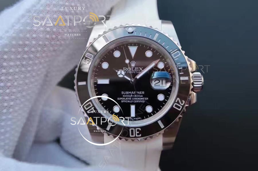 Rolex Submariner Eta Saat Beyaz Silikon