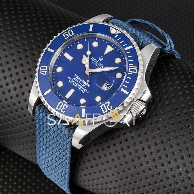 Rolex Submariner Natoband Otomatik Lacivert