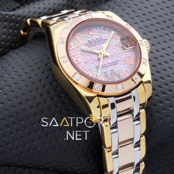 Rolex Datejust Datejust Pearlmaster Pembe Kadran