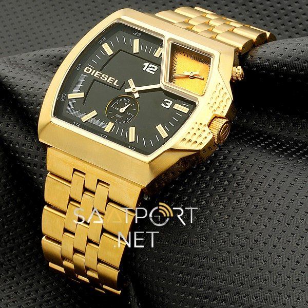 D Gold Case Steel Chronograph