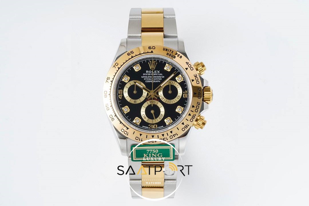 Rolex Daytona 116503 King Factory Taşlı Siyah Kadran 40 mm 904L Kasa Super Clone ETA