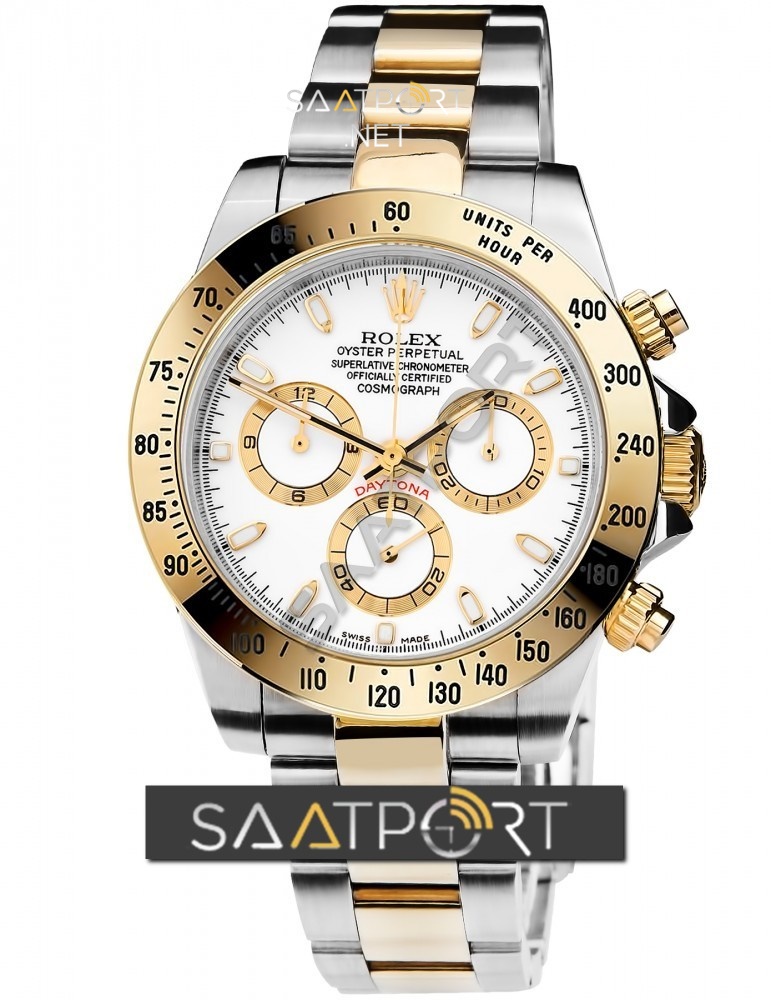 ROLEX DAYTONA TWO TONE 116523 WHITE DIAL