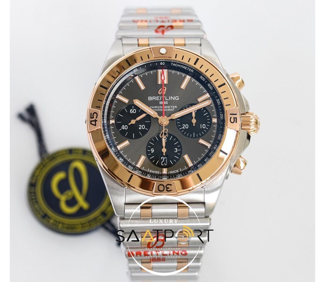 Yeni Breitling Chronomat B01 42mm Gri Kadran ETA