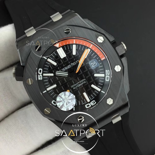 Royal Oak Offshore Diver 15707 Real Ceramic JF 11 Best Edition on Rubber Strap