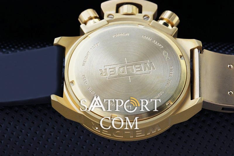 Welder K24 Gold Chronograph Kavuniçi Kadran