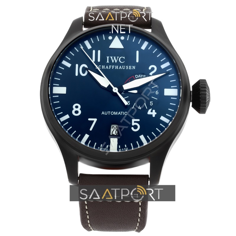 IWC Schaffhausen Otomatik Kahve Deri Kordon