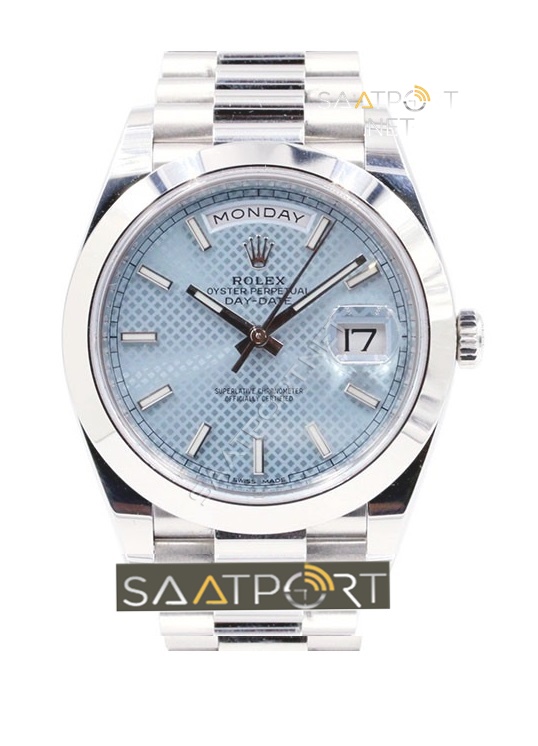 Rolex Day Date 40 mm Blue Silver