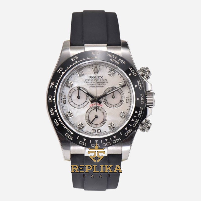 Rolex Daytona 116519 Taşlı Sedef Kadran 904L Clean Factory 4130 Super Clone ETA