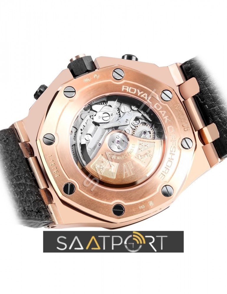 Audemars Piguet Pink Gold Deri Kordon Eta Saat