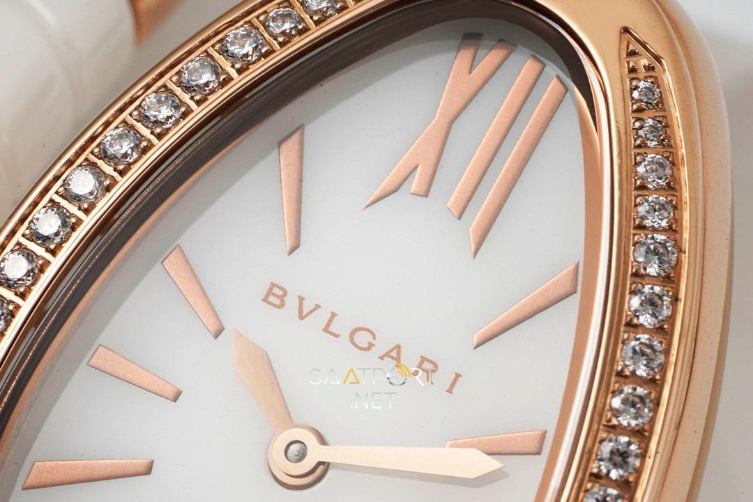 Bulgari Serpenti Yılan Beyaz Seramik Rose Super Clon Eta