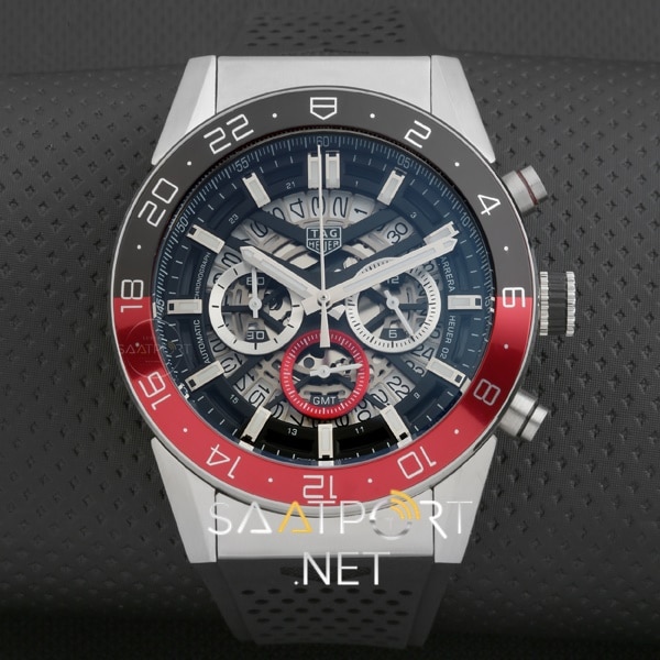 TAG Heuer Carrera Heuer Chronograph Kırmızı Bezel 43mm 