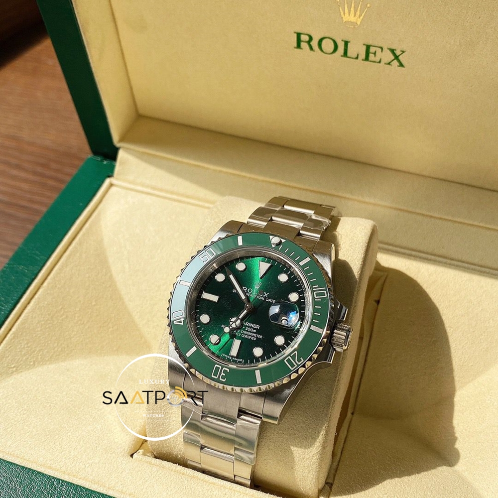 Rolex Submariner 116610LV 904L Yeşil Kadran Hulk Noob V11 Super Clone ETA