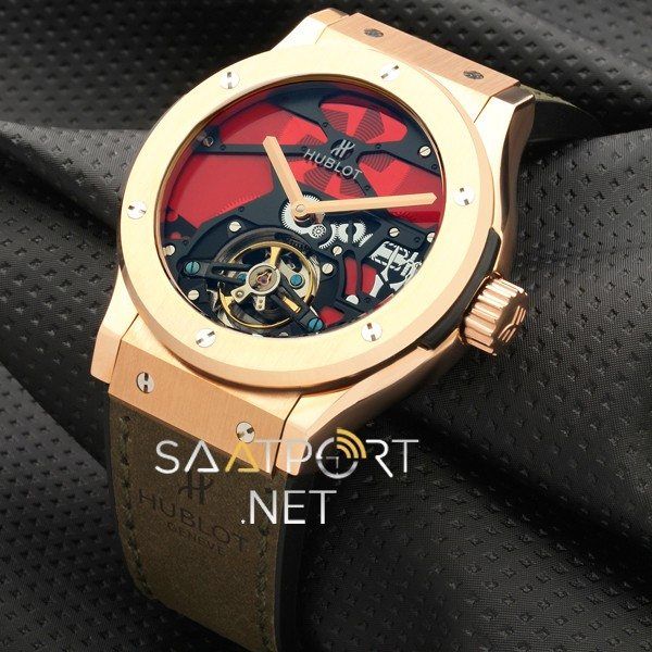 Hublot Classic Fusion Vitrail  Tourbillon Yeşil Rose