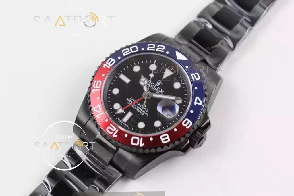 Rolex Gmt Master 2 Black Pepsi 3186 ETA