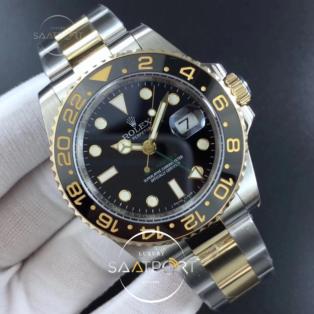 Rolex GMT-Master II 116713 LN Black Ceramic 904L Steel Noob Super Clone ETA