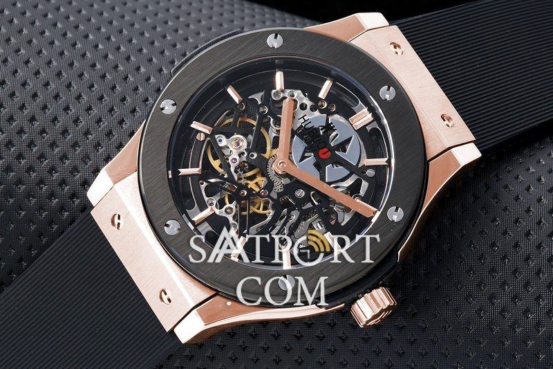 Hublot Fusion Extra Thin Skeleton Gold