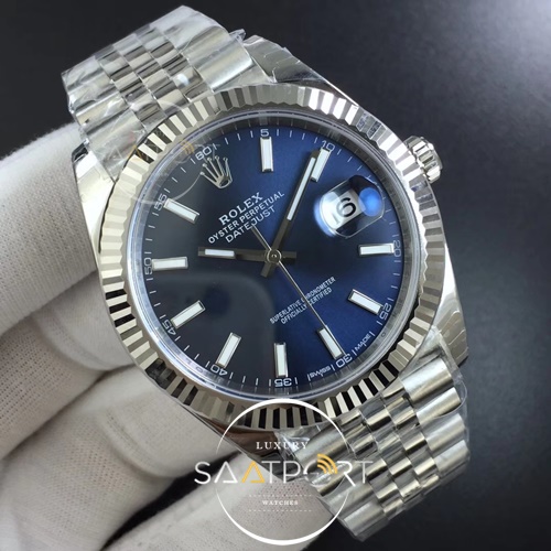 Rolex DateJust 41 126334 904L SS DJF 1-1 Best Edition Blue Dial Jubilee Super Clone