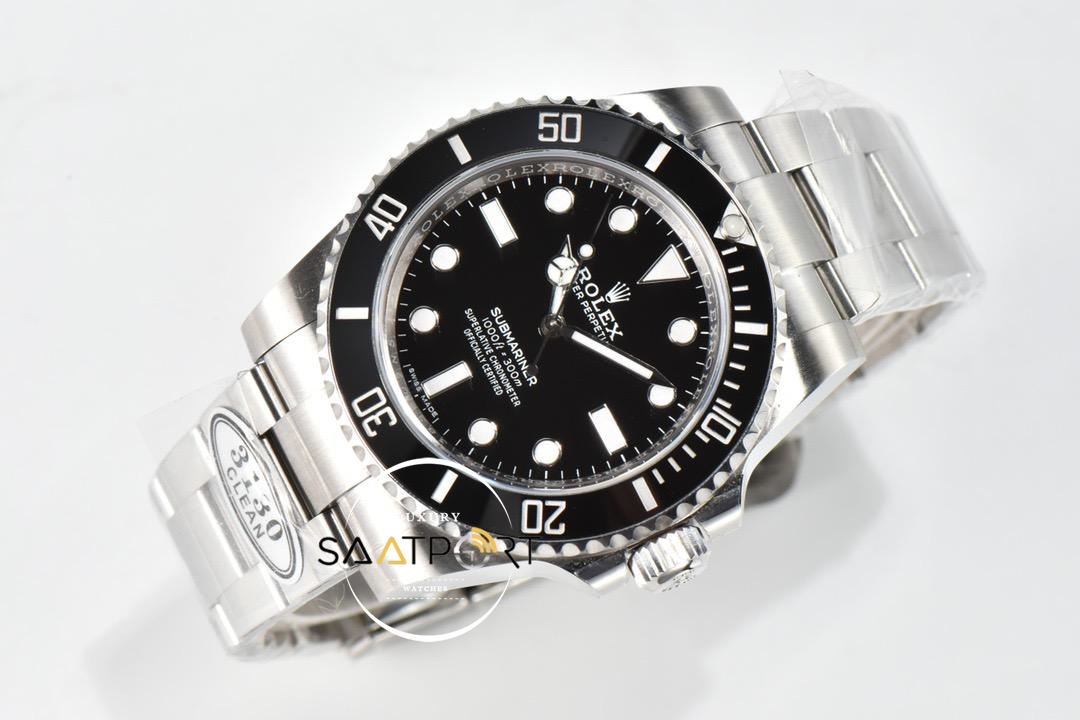 Rolex Submariner No Date 114060 Clean Siyah Kadran V9 Super Clone 3130 ETA