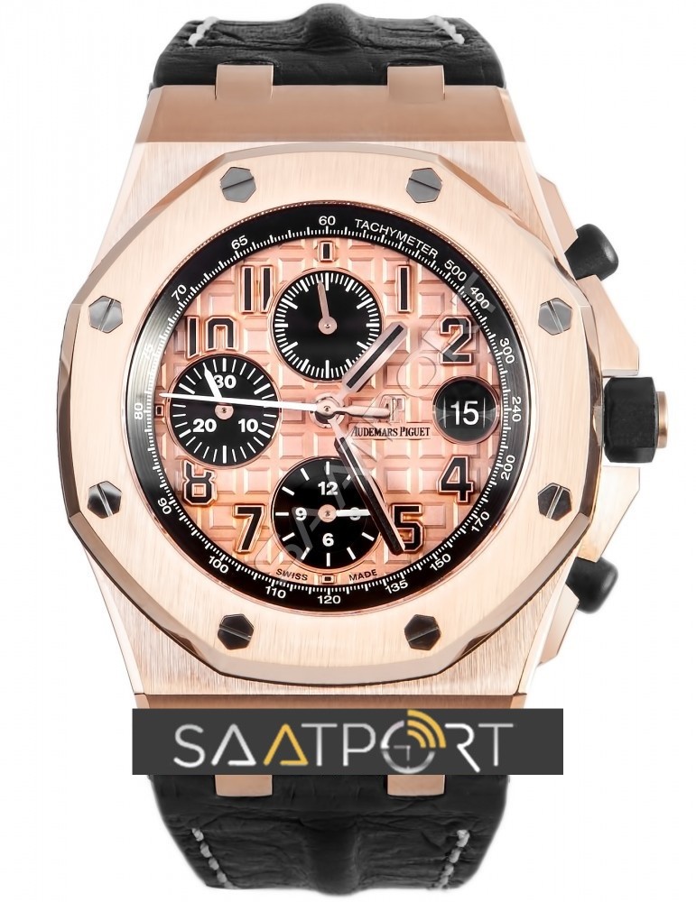 Audemars Piguet Pink Gold Deri Kordon Eta Saat