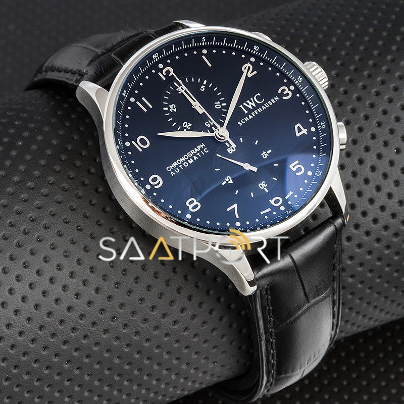 IWC Portugieser Chronograph IW3714 Deri Kordon