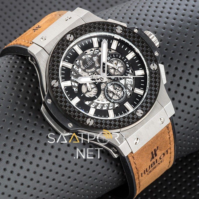 Hublot Aero Bang Silver Chronograph