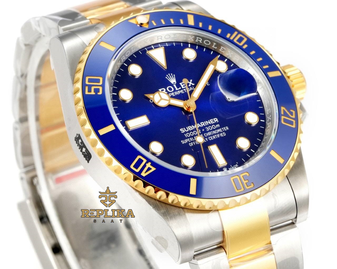 Rolex Submariner 126613LB Two Tone VSF Mavi Kadran 41mm 904L Çelik 3235 Super Clone ETA