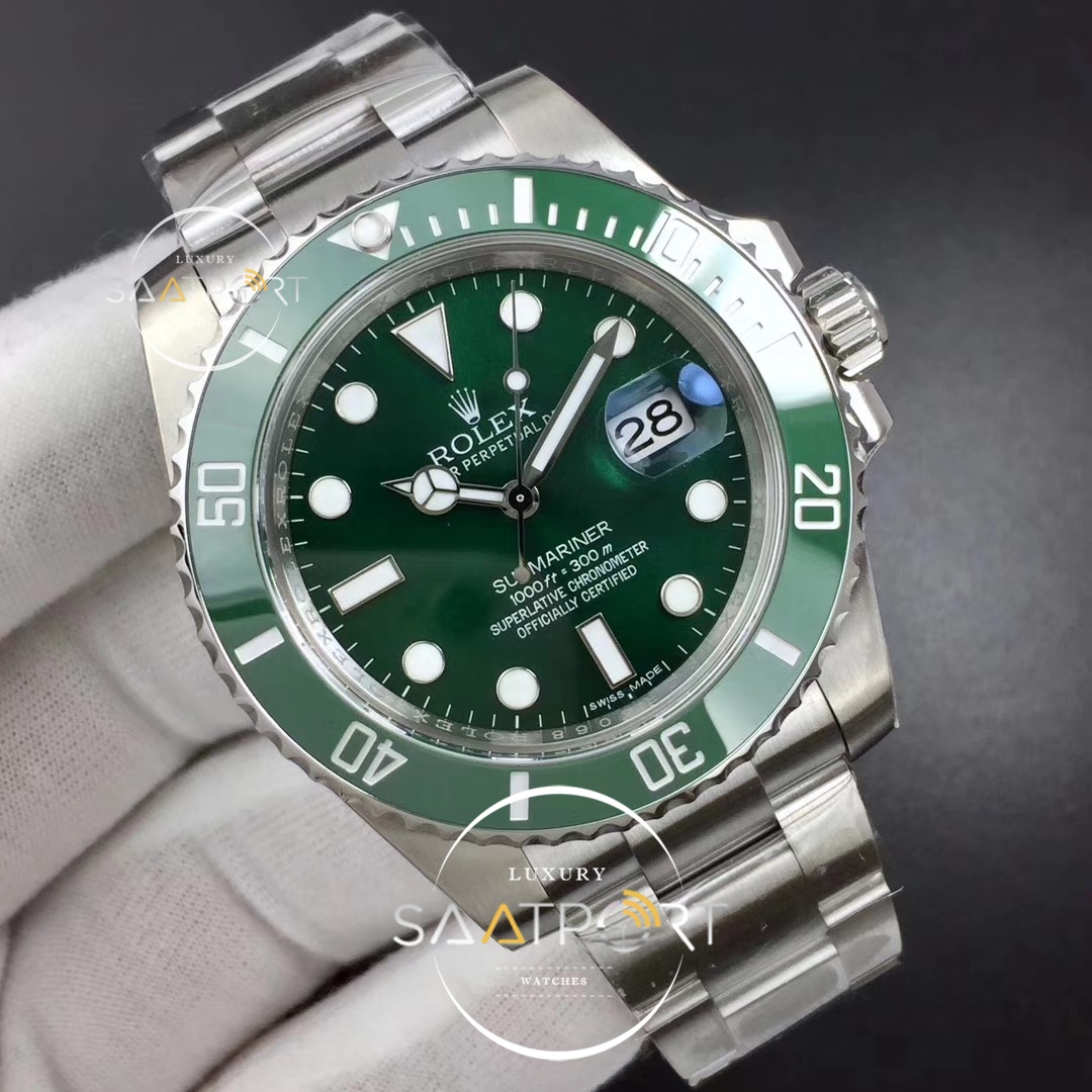 Rolex Submariner 116610 LV Green Ceramic ARF 904L SS Case and Bracelet SH 3135 V2