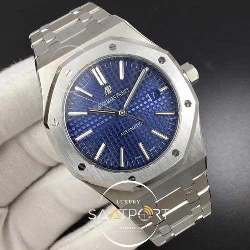 Royal Oak 41mm 15400 SS FKF 11 Best Edition Blue Textured Dial Super clon 3120