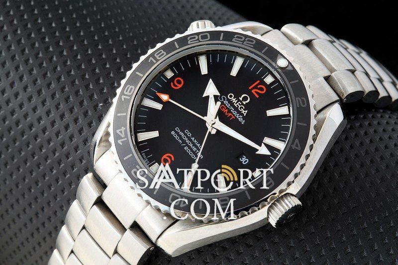 Omega Seamaster Siyah GMT Çelik Kordon