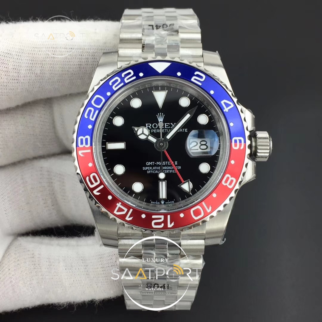 Rolex GMT-Master II 126710 GMF Black Dial 904L SS Case And Jubilee Bracelet 2836