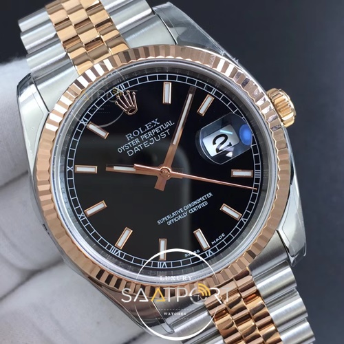 Rolex DateJust 36 mm ARF 1-1 Best Edition Black Dial Stick Markers SH3135