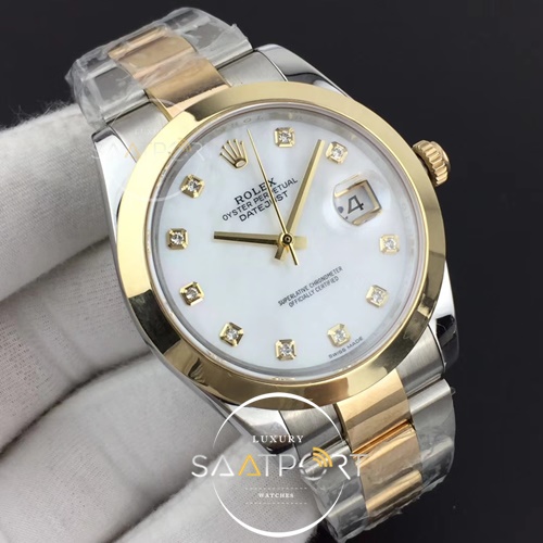 Rolex Eta Saat 126301 DateJust II 41mm GMF 1-1 Best Edition MOP Diamond Dial Oyster Bracelet 3235